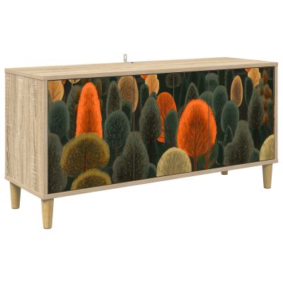 vidaXL TV skrinka ZAANDAM 102 x 33 x 50 cm Sonoma Kompozitné drevo