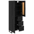 vidaXL Highboard 2 ks Čierny dub 69,5 x 34 x 180 cm