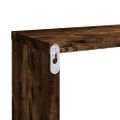 vidaXL Kockové police 4 ks dymový dub 80x15x26,5 cm spracované drevo