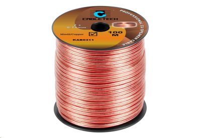 Kábel dvojlinka Cabletech KAB0311 2x0,75mm priehľadná CU
