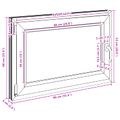 vidaXL Otočné a sklopné okno do suterénu RISOR 90 x 60 cm PVC a sklo