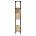 vidaXL Knižnica 5-poschodová dub sonoma 76x33x188,5cm kompozitné drevo