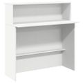 vidaXL Recepčný pult biely 180x50x103,5 cm, umelé drevo