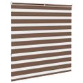 vidaXL Zebra roleta hnedá 140x150 cm šírka látky 135,9cm polyester