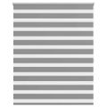 vidaXL Zebrová roleta 140,9x175 cm Šírka látky 136,7 cm sivá