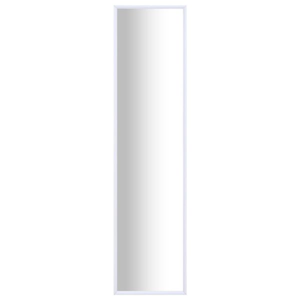 vidaXL Zrkadlo biele 120x30 cm