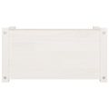 vidaXL Záhradné kvetináče 2 ks biele 60x31x31 cm borovicový masív