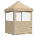 vidaXL Párty stan 200 x 200 x 306 cm Béžová Oxfordská látka