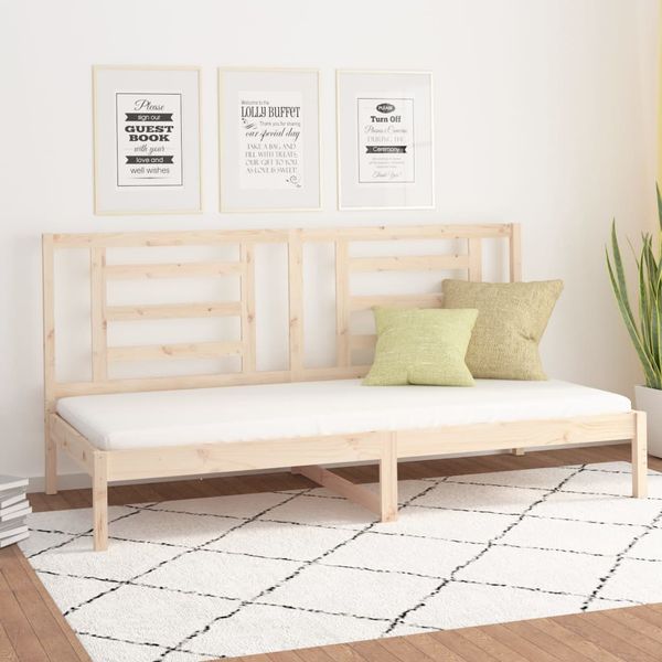 vidaXL Denná posteľ s matracom 80x200 cm masívna borovica