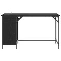 vidaXL Počítačový stôl Čierny dub 131 x 48 x 75 cm Kompozitné drevo