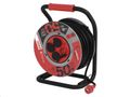 Predlžovací kábel EMOS P084505 PROFI na bubne 50 m / 4 zásuvky / čierny / guma / 230 V / 1,5 mm2