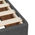 vidaXL Posteľ boxspring s matracom Tmavosivá 100 x 200 cm Látka