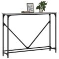 vidaXL Konzolový stolík sivý sonoma 102x22,5x75 cm kompozitné drevo