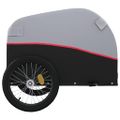 vidaXL Vozík za bicykel, čierno červený 45 kg, železo