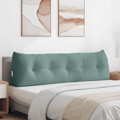 vidaXL Poduška na chrbát Morská zelená 160 x 24 x 50 cm Zamat