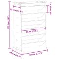 vidaXL Kvetináč na bylinky 6-poschodový 69x40x101,5cm impreg. borovica
