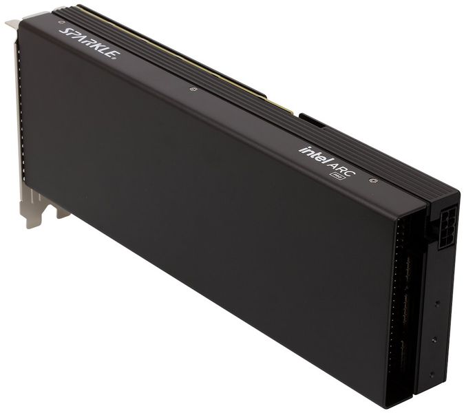 SPARKLE Intel Arc Pro B60 Passive / 24GB GDDR6 / PCI-E 5.0 / 4x DP Grafická karta, Intel Arc Pro B60, 24GB GDDR6, 20 Xe-cores, 160 XMX AI engines, PCIe 5.0 x8, 4× DisplayPort 2.1, blower design