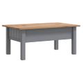 vidaXL Konferenčný stolík, sivý 100x60x43,5 cm, borovica Panama Range