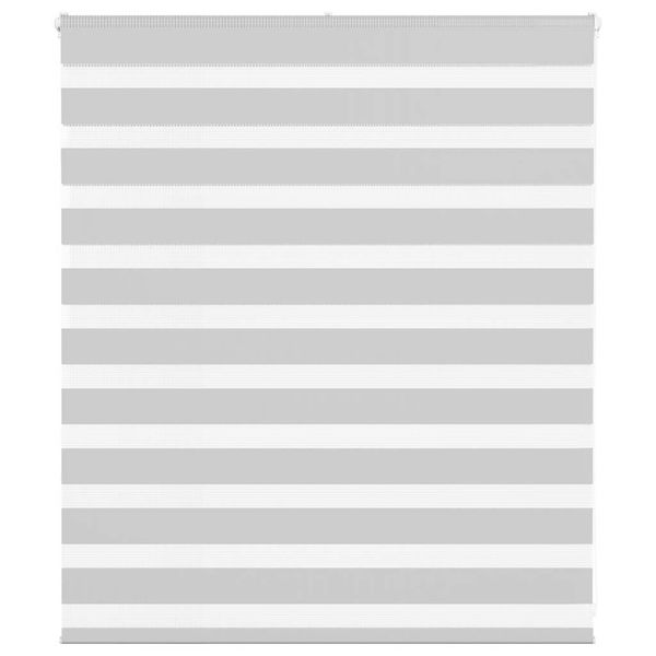 vidaXL Zebra roleta svetlosivá 135x100cm šírka látky 130,9cm polyester