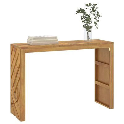 vidaXL Konzolový stolík 110x35x75 cm Teakové masívne drevo