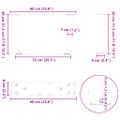 vidaXL Nohy konferenčného stolíka v tvare V, 2 ks, antracitové, 60 x (30-31,3) cm, oceľ