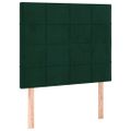 vidaXL Posteľný rám boxsping s matracom tmavozelený 120x200 cm zamat