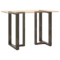 vidaXL Nohy barového stola v tvare T, 2 ks, čierne, 60x35x(90-91) cm, oceľové
