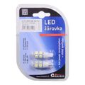 Žiarovka 9 SUPER LED 12 V T10 biela 2 ks