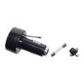 Auto zástrčka Compass 07427 nabíjačka MULTI - USB, voltmetr, teplomer, 12/24V
