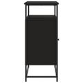 vidaXL Komoda čierna 100x35x80 cm kompozitné drevo