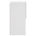 vidaXL TV skrinky s LED svetlami 2 ks biele 30,5x30x60 cm