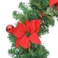 vidaXL Vianočný veniec s LED svetlami zelený 60 cm PVC