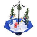 vidaXL Snežiaci vianočný stromček s dáždnikovým podstavcom modrý 75 cm PVC