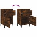 vidaXL Nočné stolíky 2 ks dymový dub 40x35x70 cm