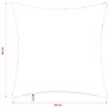 vidaXL Poťah na podložku 12 pcs HEERLEN Čierna 40 x 40 cm Flanel