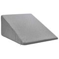 vidaXL Vankúš na nohy 60 x 50 x 30 cm Mäkký Pamäťová pena Sivá