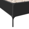 vidaXL Posteľný rám čierny 120x190 cm kompozitné drevo a kov