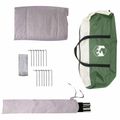vidaXL 3 osoba Zelená 185T Polyester s PU náterom