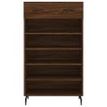 vidaXL Botník hnedý dub 60x35x105 cm kompozitné drevo