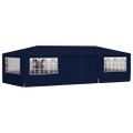vidaXL Profesionálny párty stan+bočné steny 4x9 m, modrý 90 g/m²