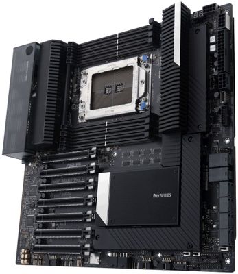 ASUS Pro WS WRX80E-SAGE SE WIFI II/sWRX8 4094/E-ATX Základná doska, AMD WRX80, WRX8, 8× DDR4 DIMM (max. 2048GB), 3× M.2, 2× U.2, 2× USB-C, Wi-Fi, EATX