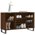 vidaXL Botník hnedý dub 102x36x60 cm spracované drevo