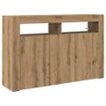vidaXL Servírovacia skriňa Remeselný dub 116 x 30 x 75 cm