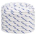 vidaXL Lodné lano biele 20 mm 25 m polypropylén