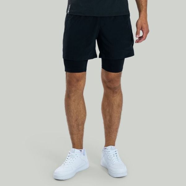 Šortky 2v1 ULTRA Black - STRIX