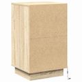 vidaXL Nočný stolík Sonoma dub 39 x 34,5 x 65 cm Kompozitné drevo