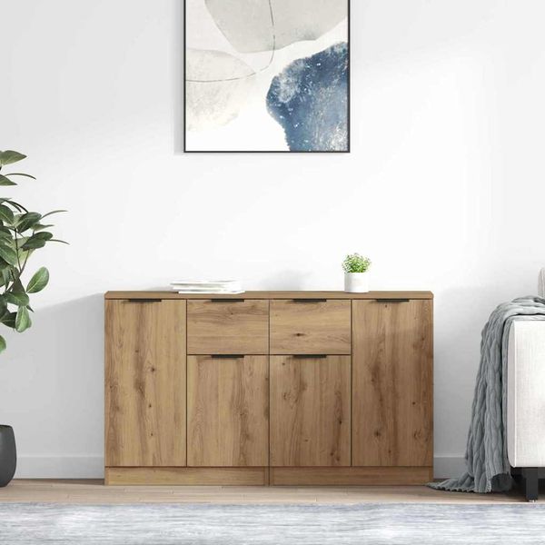vidaXL Komody 2 pcs Remeselný dub 60 x 30 x 70 cm Kompozitné drevo