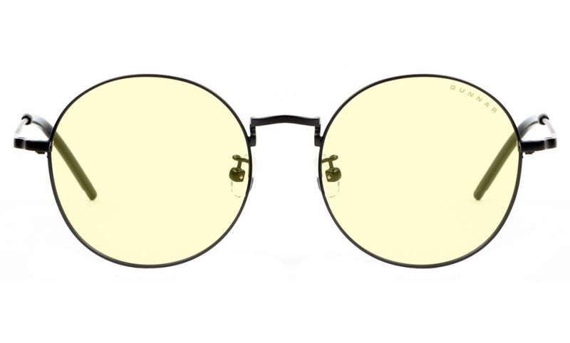 GUNNAR kancelárske/herné brýle ELLIPSE ONYX * žlté skla * BLF 65 * GUNNAR focus Brýle, herné, čierne obrúčky, žlté skla