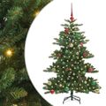 vidaXL Umelý Sklápací Vianočný Stromček Zelená 150 cm PVC a oceľ
