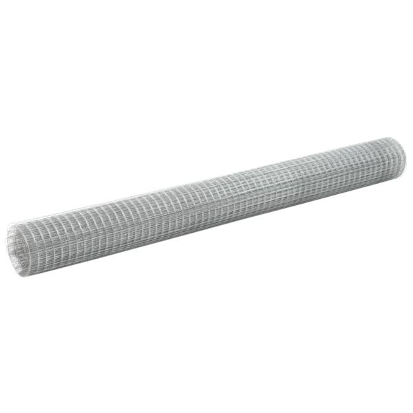 vidaXL Drôtené pletivo pozinkovaná oceľ 25x1,5 m strieborné